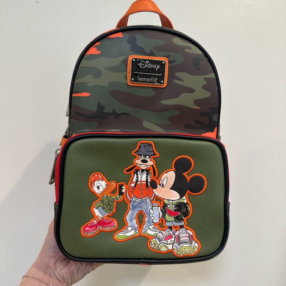 Disney Loungefly Mickey Mouse Camo Backpack